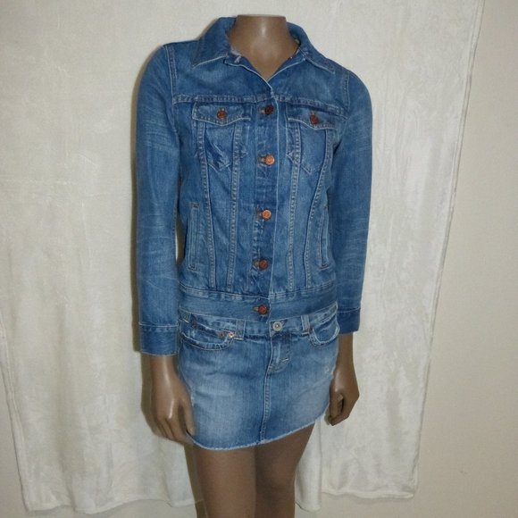 Madewell Blue Jean Denim Jacket XS EUC - Picture 1 of 6
